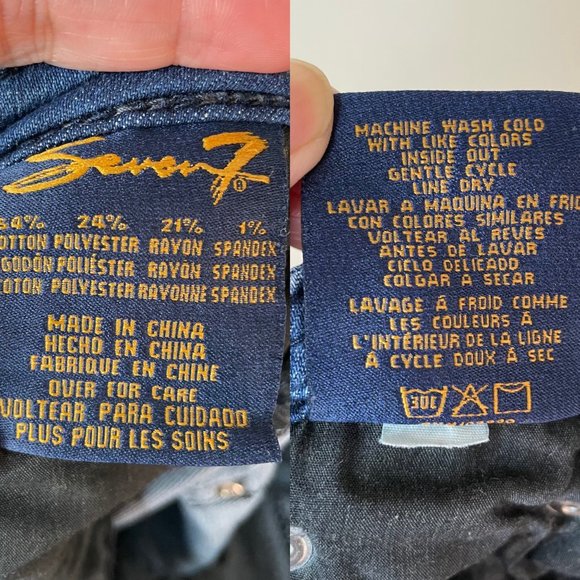 Seven7 Womens Low Cut Boot Cut Long Denim Shorts Size 2 - Picture 11 of 12